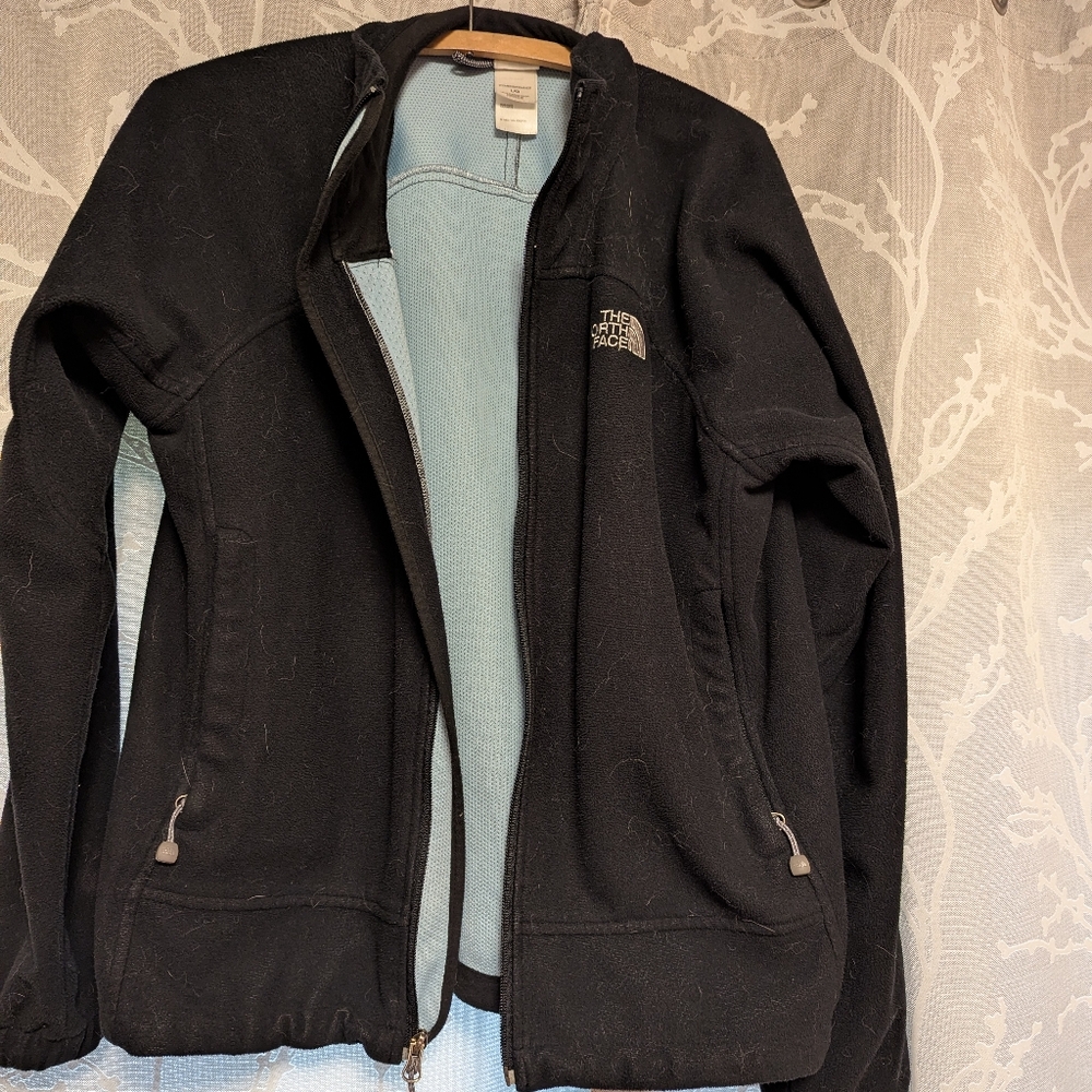 The North Face Black and Gray Fleece Jacket